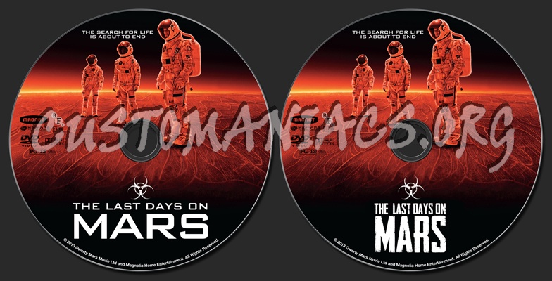 The Last Days On Mars dvd label