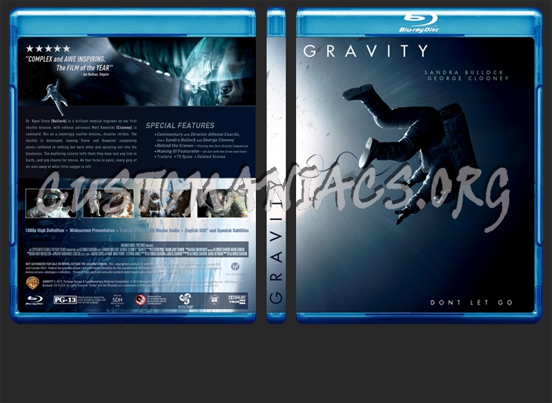 Gravity blu-ray cover