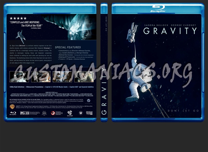 Gravity blu-ray cover