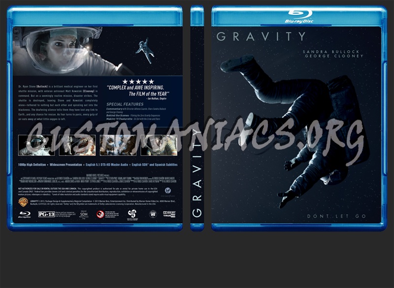 Gravity blu-ray cover