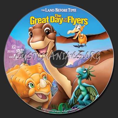 The Land Before Time XII The Great Day Of The Flyers dvd label