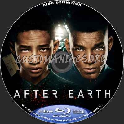 After Earth blu-ray label