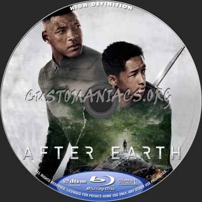 After Earth blu-ray label