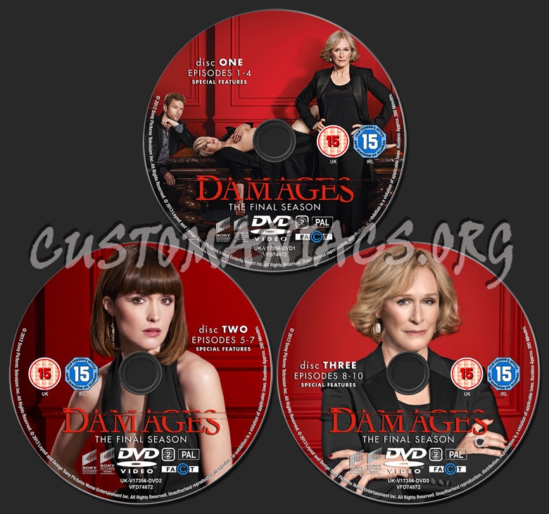 Damages - Season 5 dvd label