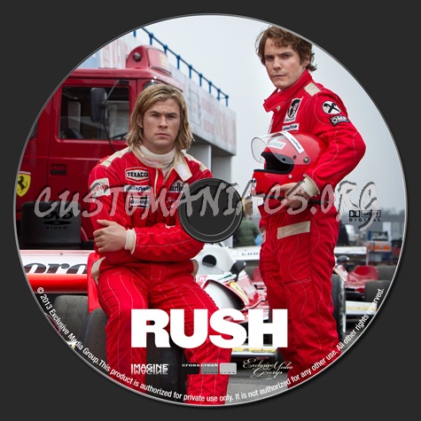 Rush dvd label