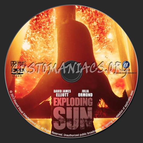 Exploding Sun dvd label