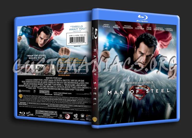 Man of Steel blu-ray cover