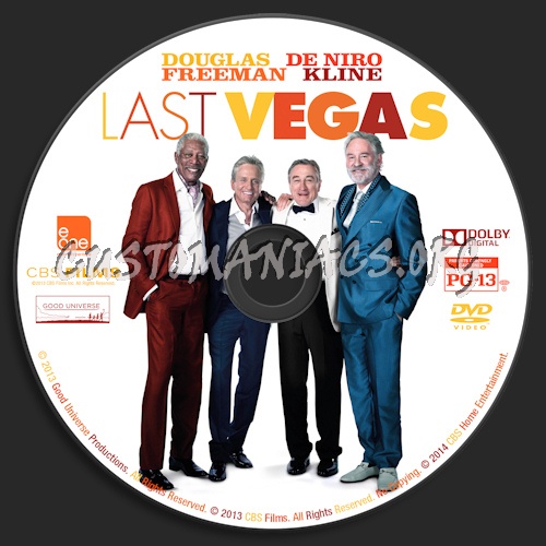 Last Vegas dvd label