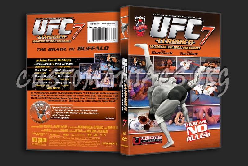 UFC Classics Volume 7 dvd cover