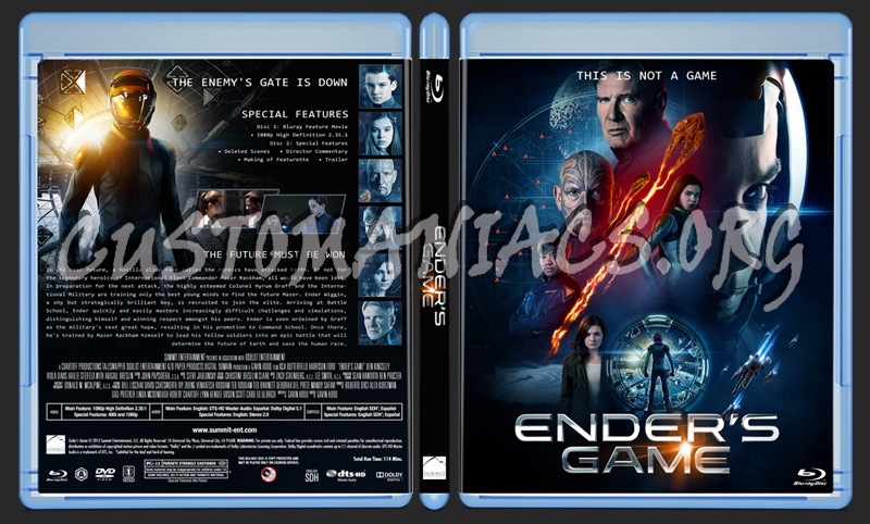 Ender's Game blu-ray cover