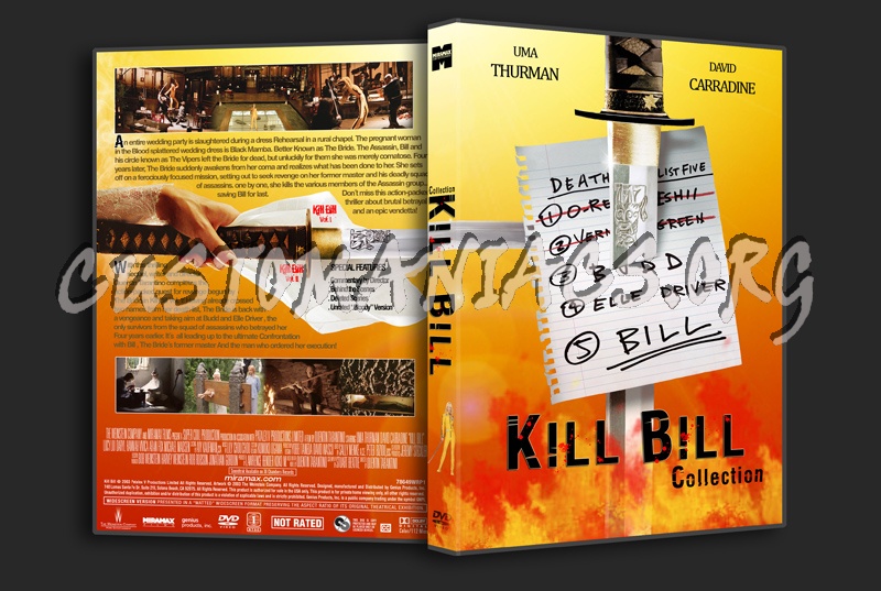 Kill Bill - Combo dvd cover