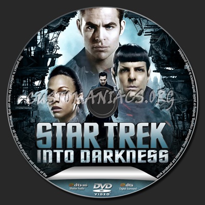 Star Trek Into Darkness dvd label