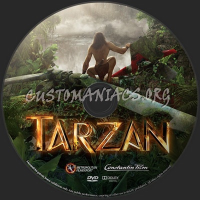 Tarzan dvd label