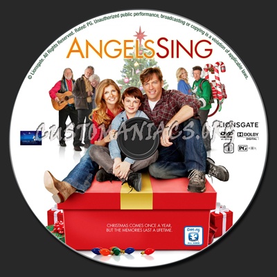 Angels Sing dvd label