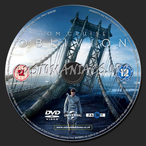 Oblivion dvd label