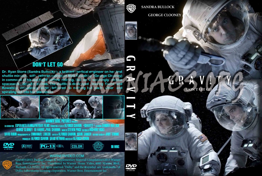 Gravity 2013 dvd cover