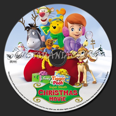 My Friends Tigger & Pooh Super Sleuth Christmas Movie dvd label