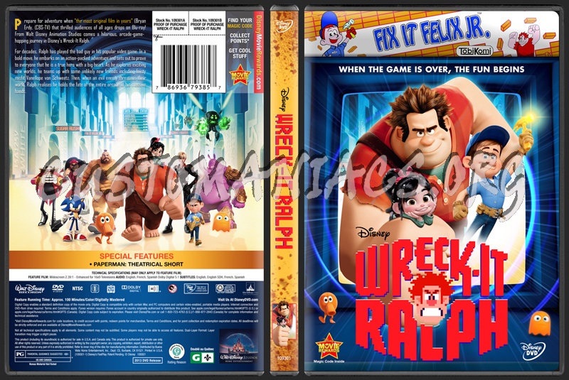 Wreck-it Ralph dvd cover