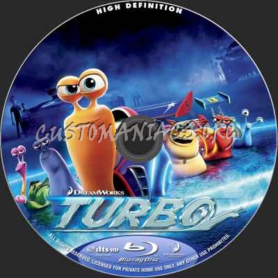 Turbo (2D+3D) blu-ray label