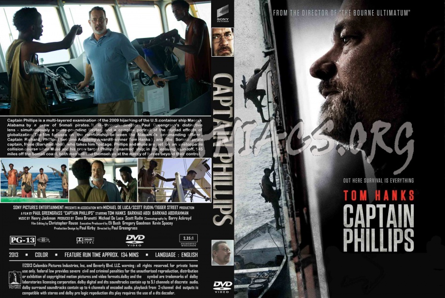 Captain Phillips (2013) dvd cover