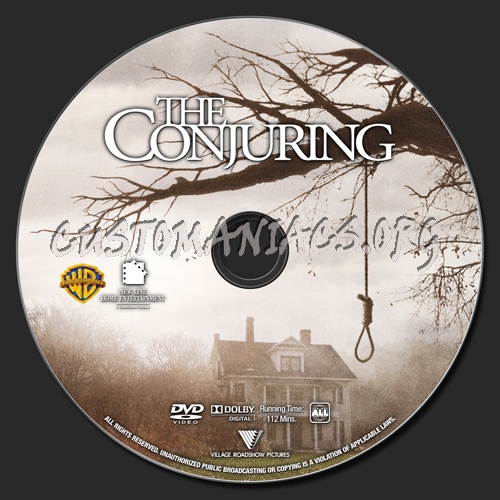 The Conjuring dvd label