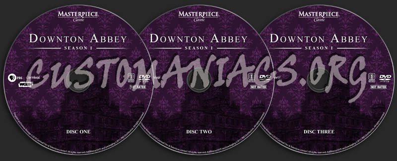 Downton Abbey - Season 1 dvd label