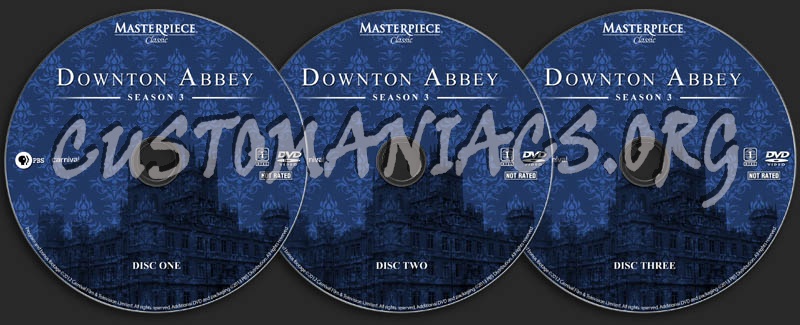 Downton Abbey - Season 3 dvd label