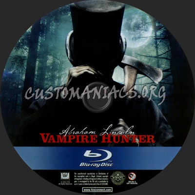 Abraham Lincoln Vampire Hunter blu-ray label