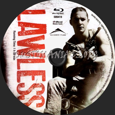 Lawless blu-ray label