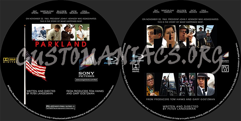 Parkland (2013) blu-ray label