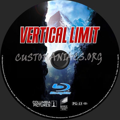 Vertical Limit blu-ray label