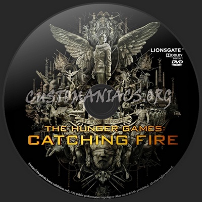 The Hunger Games: Catching Fire dvd label