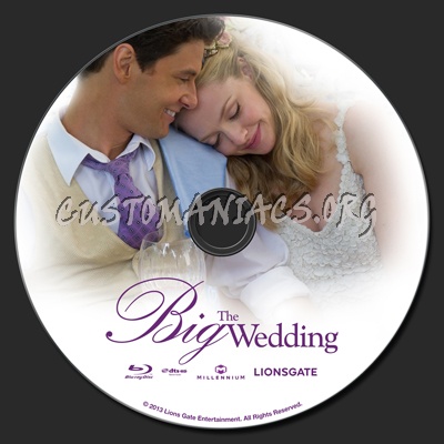 The Big Wedding blu-ray label