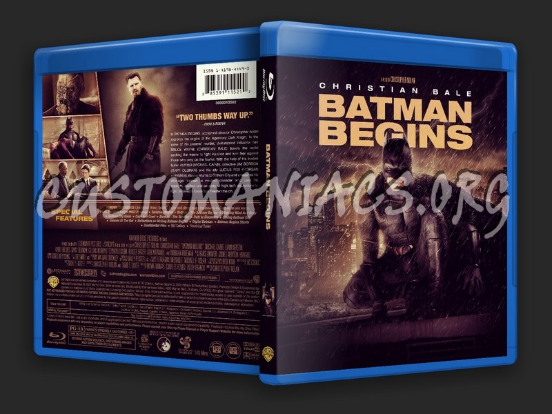 Batman Begins blu-ray cover