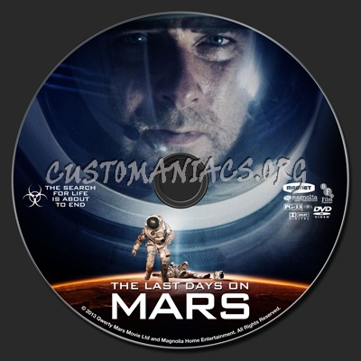 The Last Days On Mars dvd label