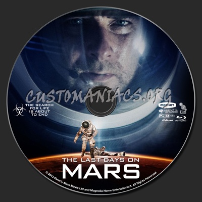 The Last Days On Mars blu-ray label