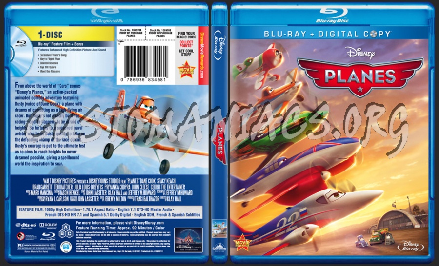 Planes blu-ray cover