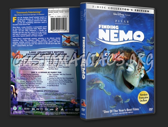 Finding Nemo dvd cover DVD Covers Labels by Customaniacs id