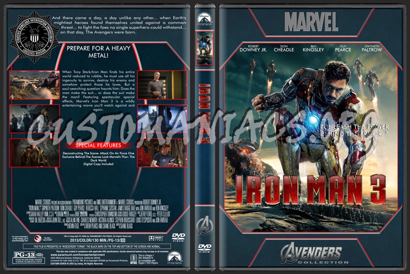 Avengers Collection - Iron Man 3 dvd cover