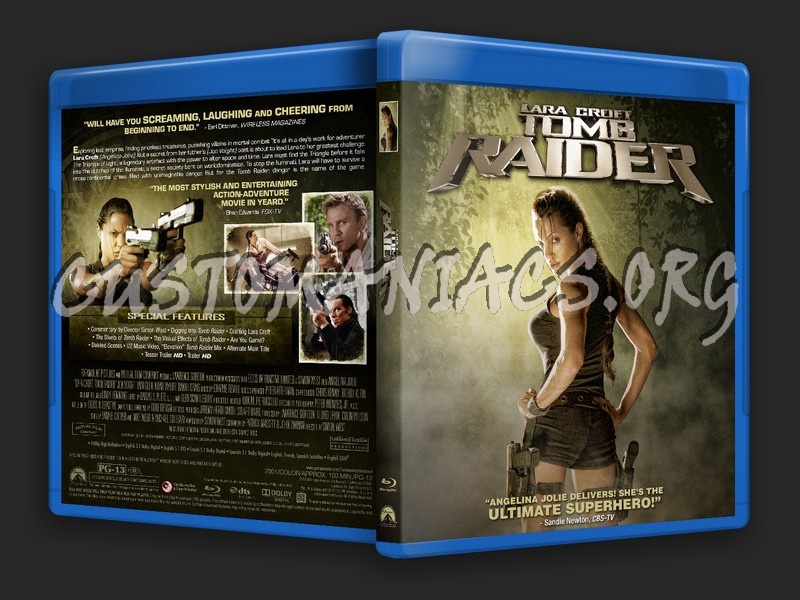 Lara Croft Tomb Raider blu-ray cover