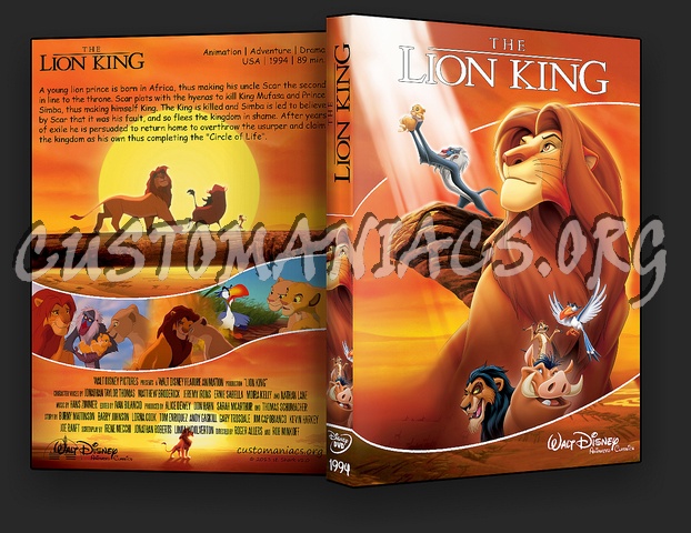 the lion king animated classics dvd cover dvd covers