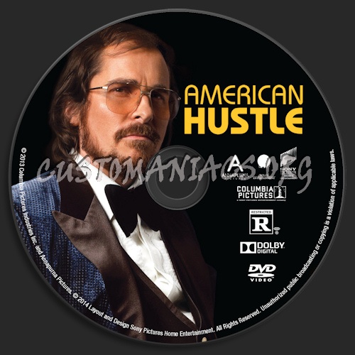 American Hustle dvd label