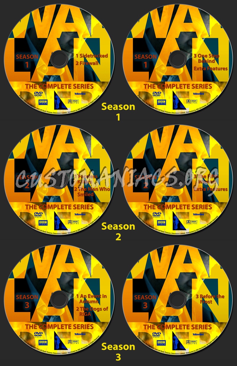 Wallander - UK Series - Complete Collection dvd label