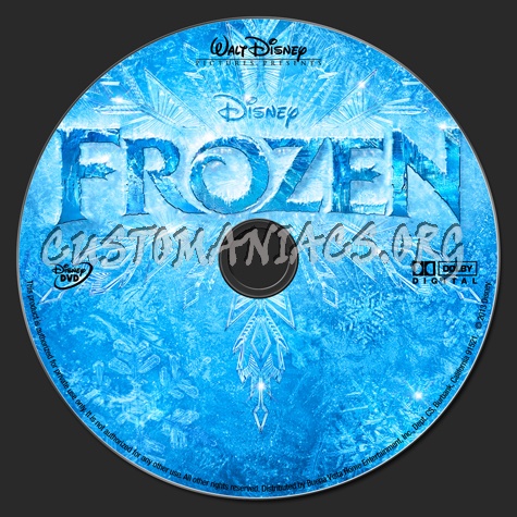 Frozen dvd label