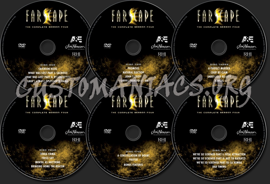 Farscape Season 4 dvd label