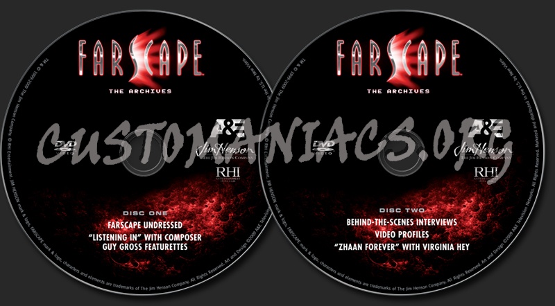 Farscape The Archives dvd label