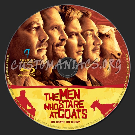 The Men Who Stare At Goats blu-ray label