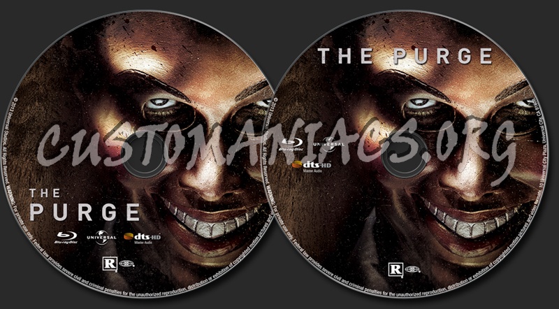 The Purge blu-ray label