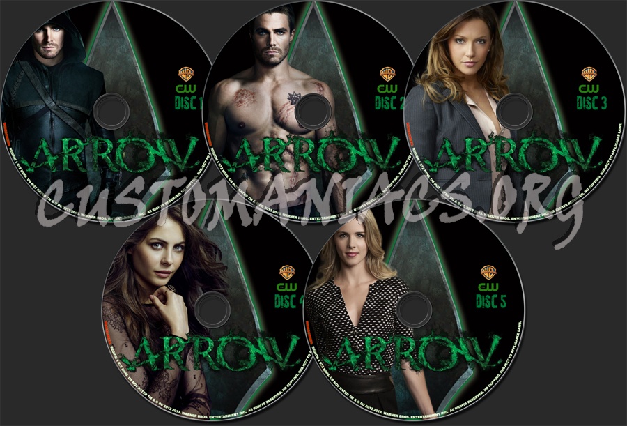 Arrow Season 1 dvd label