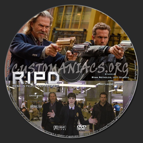 R.i.p.d. (2013) dvd label - DVD Covers & Labels by Customaniacs, id ...